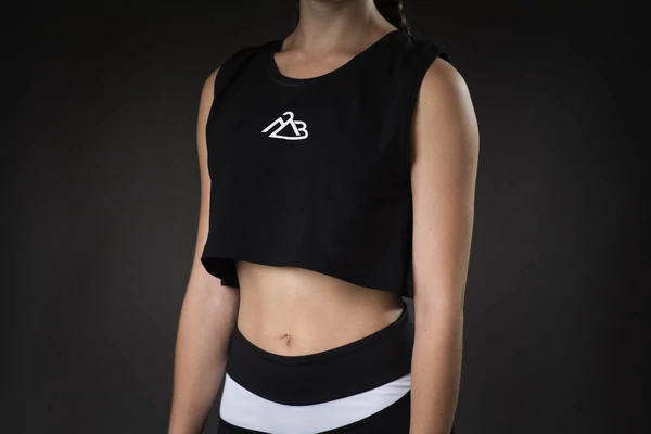 Luna crop top Black