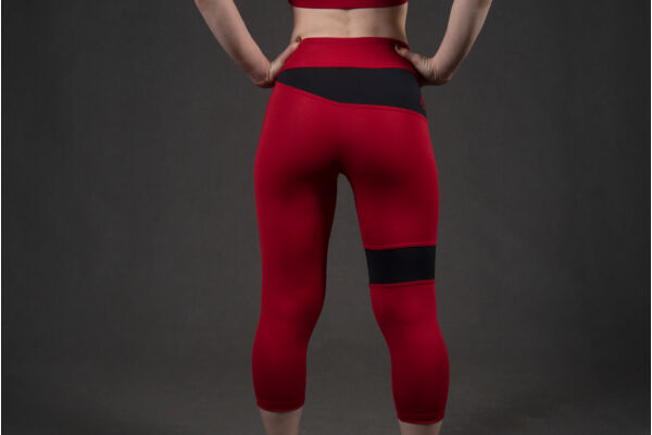 Rebel 3/4 leggings RED